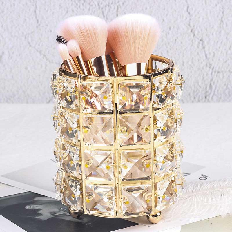 Wholesale Bling Rhinestone Crystal Lipstick Case Holder Organizer bag  Cosmetic Storage for Women's Lipstick Jewelry Kit From m.