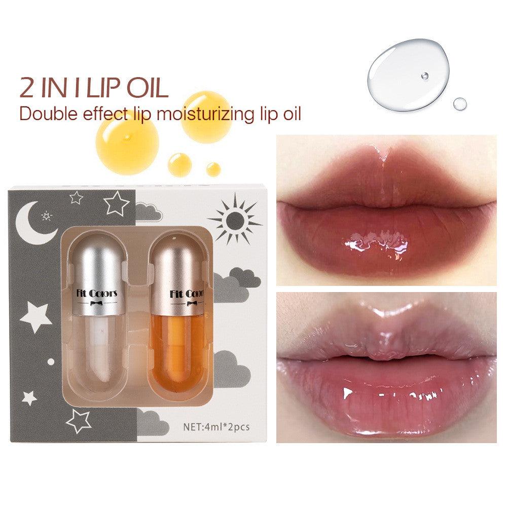 Moisturizing Lip Oil & Lip Color Liquid Duo - Set of Two Cases highshinegirl