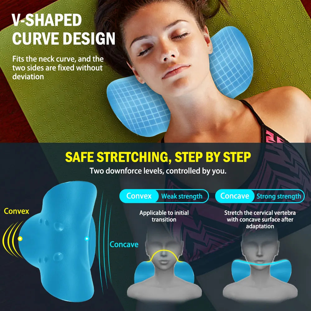 Neck Cloud™ Cervical Traction Device: Relief & Relaxation for Neck and Shoulders High Shine